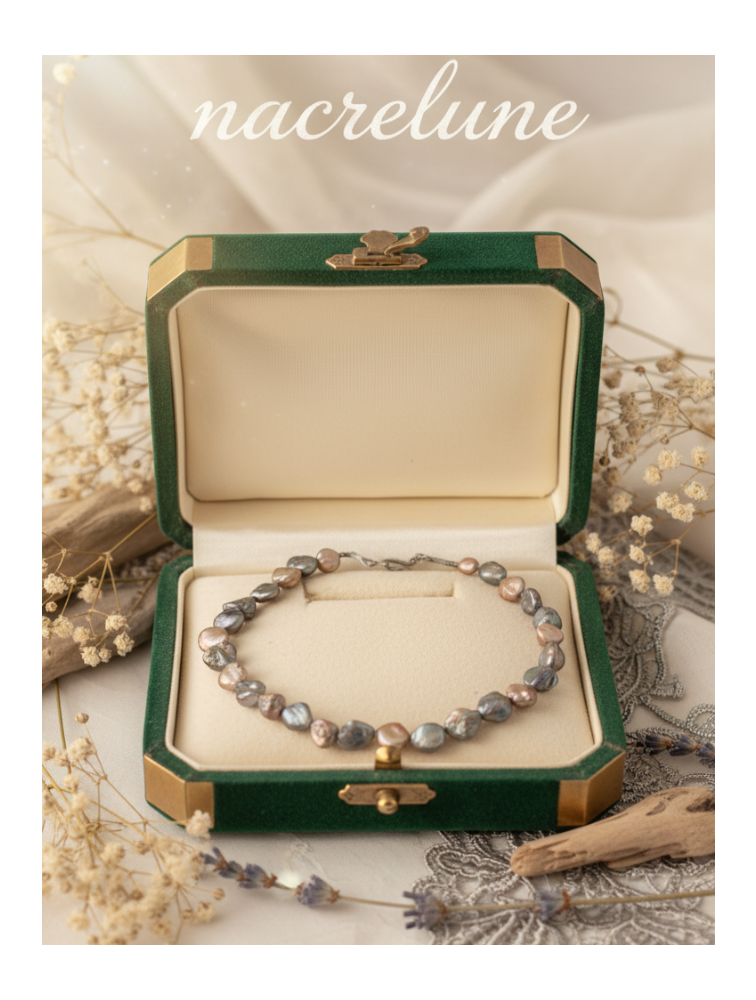Metallic Mother-of-Pearl Disc Necklace – Nacrelune Handmade Jewelry