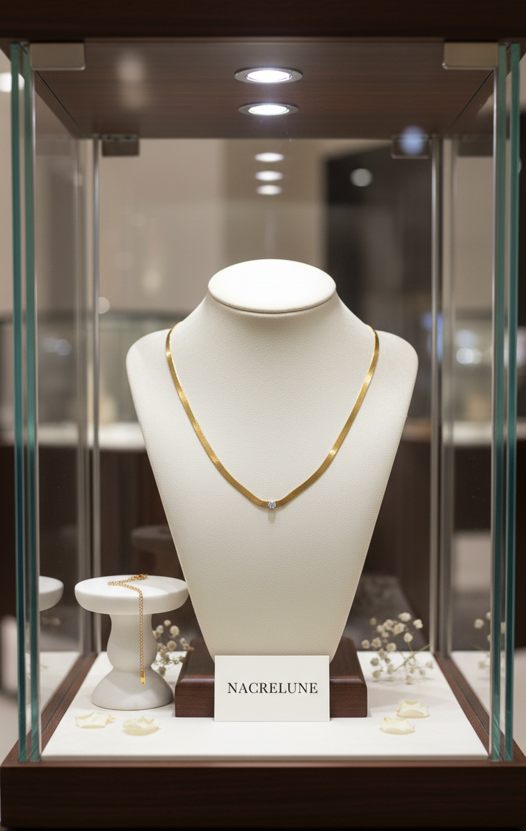 Collier Plaqué Or & Zirconia – Éclat Diamant