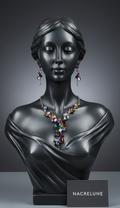 Collier en Strass Multicolores | NACRELUNE nacrelune.com parure