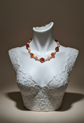 Collier fait main en France en agate et cornaline-NACRELUNE NACRELUNE collier