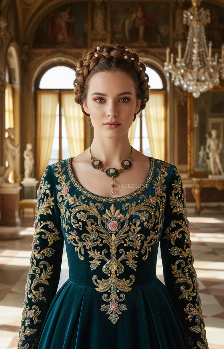 Collier Métal Fleurs en Aventurine Sculptées & Quartz Rouges | NACRELUNE nacrelune.com collier