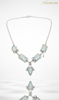 Collier Argent 925 & Pierres de Lune – Éclat Lunaire | NACRELUNE nacrelune.com collier