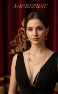 Ensemble Fantaisie Fleur Camelia - Bijou Floral Chic & Intemporel | NACRELUNE NACRELUNE parure