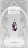 Grand Pendentif Strass Couleur Mystique | NACRELUNE NACRELUNE pendentif
