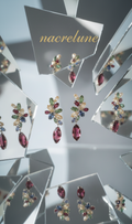 Grandes Boucles d'Oreille Zirconia Multicolores – Bijou Éclatant & Audacieux | NACRELUNE NACRELUNE boucles d'oreille