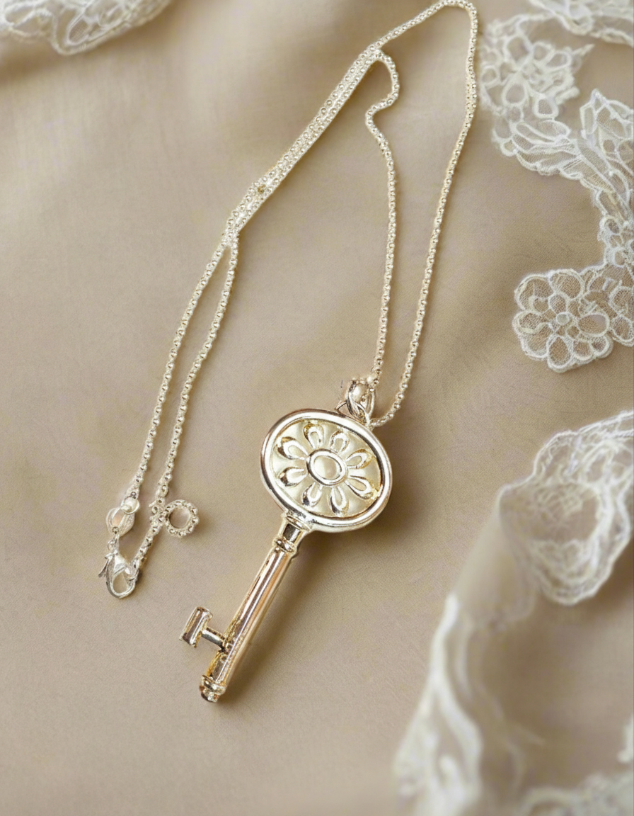 Clé pendentif en argent 925 NACRELUNE pendentif