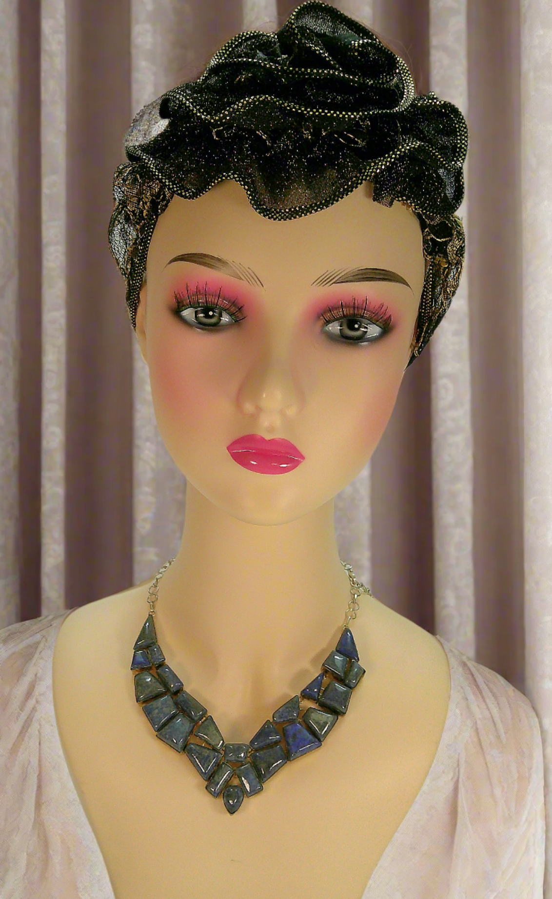 Collier en argent 925 et lapis lazuli