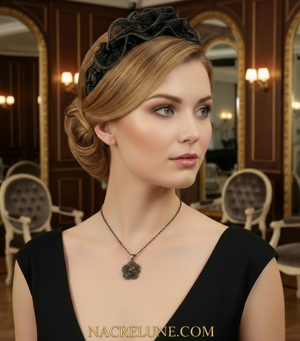 Parure fantaisie d'imitation marcassite NACRELUNE parure