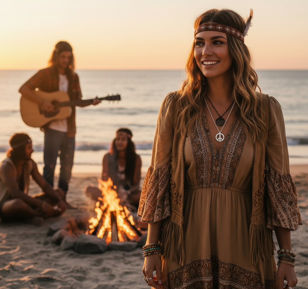 Pendentif en strass "peace and love" NACRELUNE pendentif