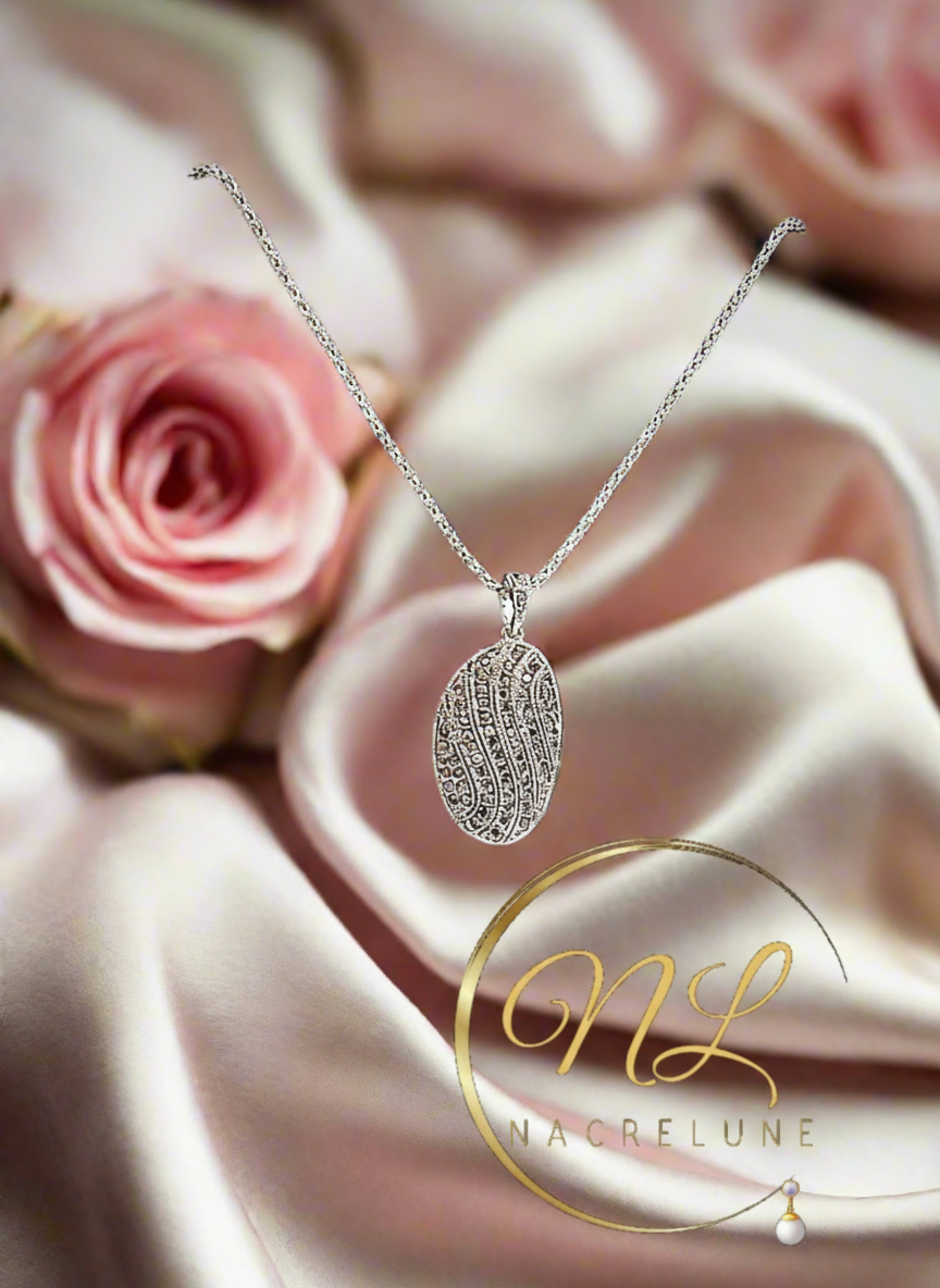 Pendentif avec marcassites NACRELUNE pendentif