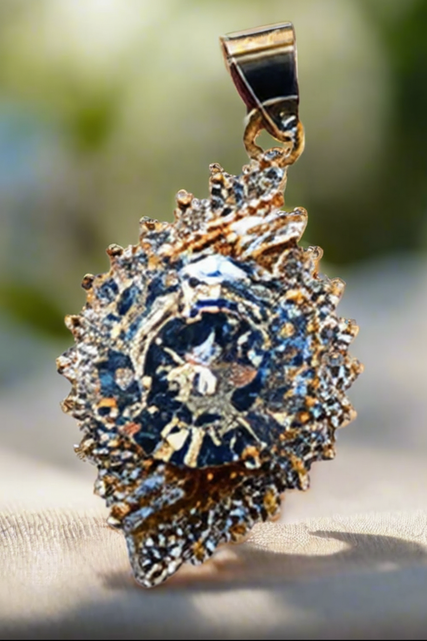 pendentif en zirconia imitation diamant NACRELUNE collier