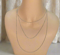 Chaîne en argent 925 ou tours du cou métalliques divers : choisissez votre longueur ou modèle 60cm argent véritable nacrelune.com collier