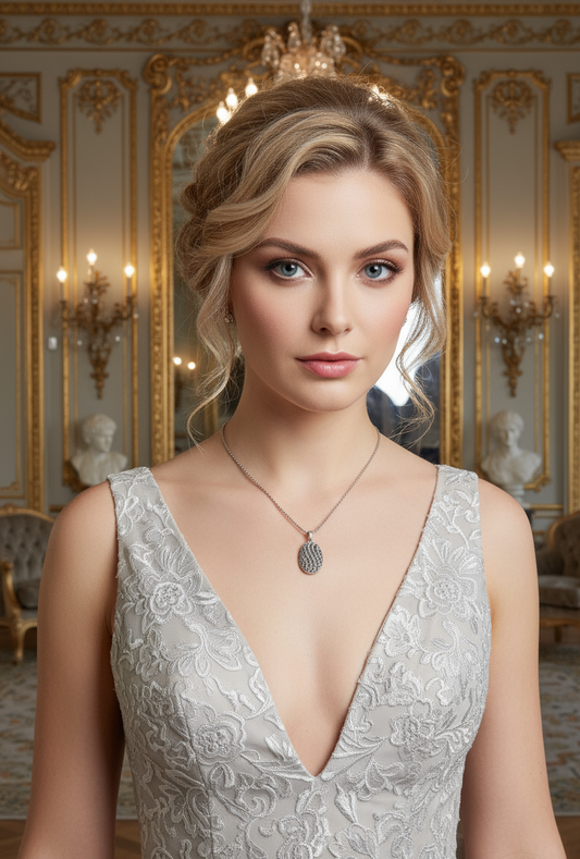 Pendentif avec marcassites NACRELUNE pendentif