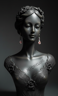 Boucles d'oreilles fleur en résine orange avec perles – NACRELUNE NACRELUNE boucles d'oreille