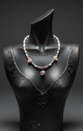 Collier fantaisie avec fleurs en résine et perles – NACRELUNE NACRELUNE collier