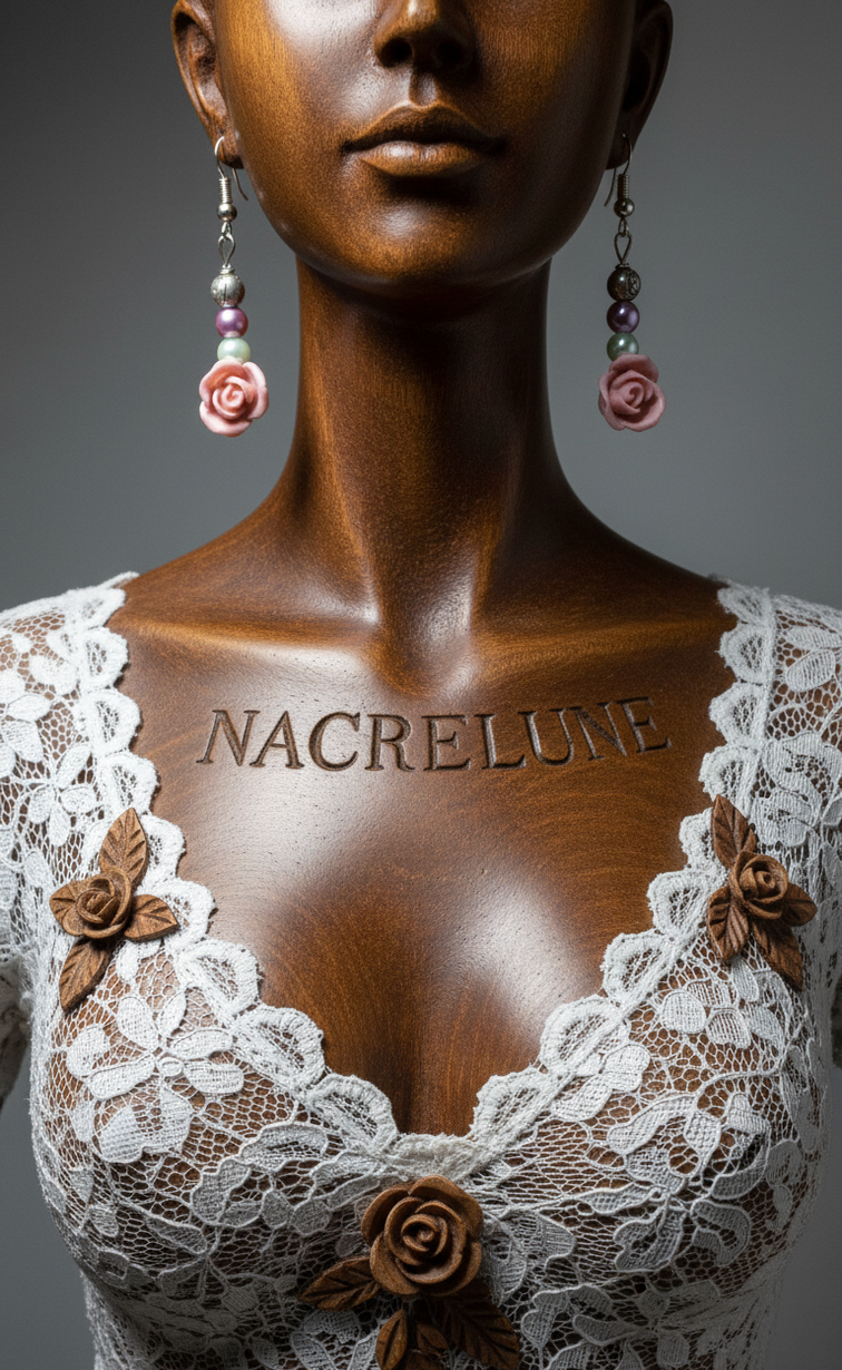 Boucles d'oreilles fleur en résine orange avec perles – NACRELUNE NACRELUNE boucles d'oreille
