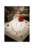 👑 Parure Vintage Strass Rouge & Blanc – Esprit Art Nouveau