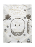 👑Parure vintage complète en strass gris