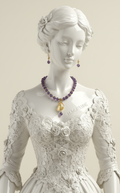 Parure Amethystes Veritables & Grande Citrine Facettee - Apaisement Abondance & Harmonie Spirituelle | NACRELUNE NACRELUNE parure