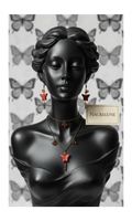 Parure Fantaisie Papillons | Collier et Boucles d'Oreilles | NACRELUNE nacrelune.com parure
