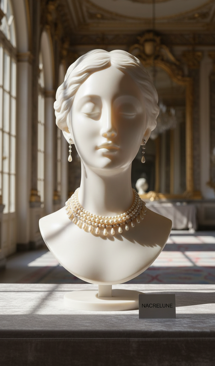 Parure Fantaisie Perles Dorées | Collier et Boucles d'Oreilles | NACRELUNE nacrelune.com parure