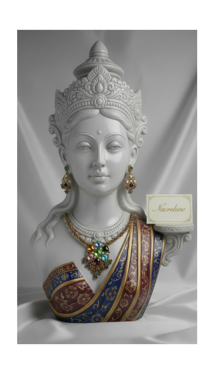 Parure Fantaisie de Style Hindou | Collier et Boucles d'Oreilles | NACRELUNE nacrelune.com parure