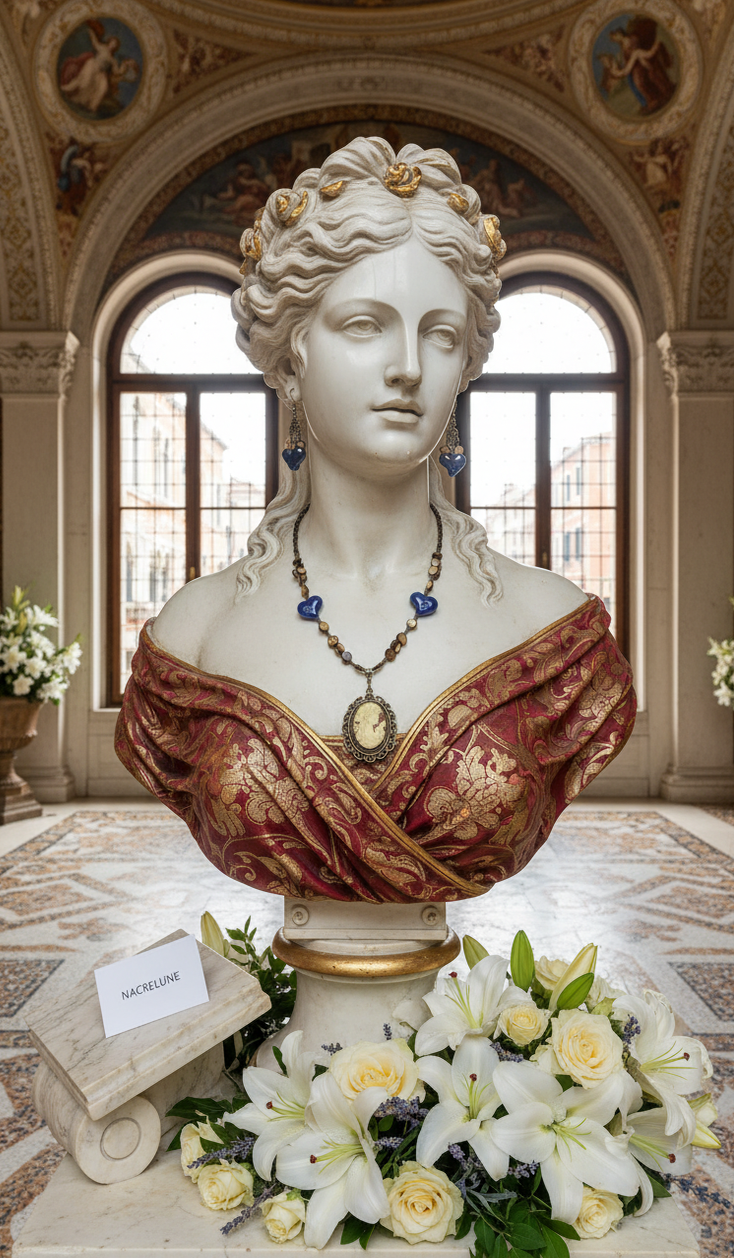 Parure Nacre & Résine | Collier et Boucles d'Oreilles | NACRELUNE nacrelune.com parure