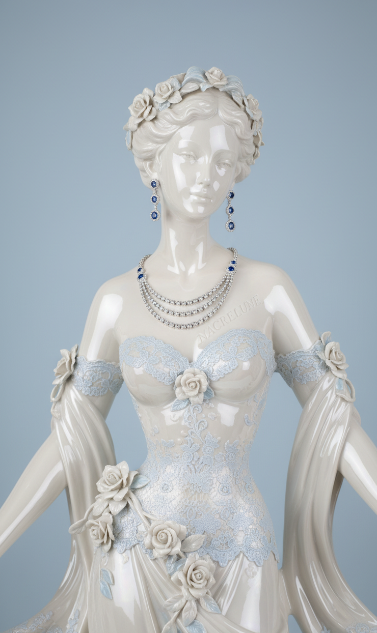Parure Petits Strass Bleu Roi - Intensite Royale & Eclat Delicat | NACRELUNE NACRELUNE parure
