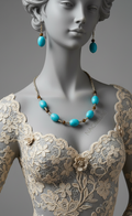 Parure Turquoise & Oeil du Tigre - Communication & Protection | NACRELUNE NACRELUNE parure
