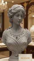 👑 Parure Vintage Strass Rouge & Blanc — Esprit Art Nouveau | NACRELUNE nacrelune.com parure