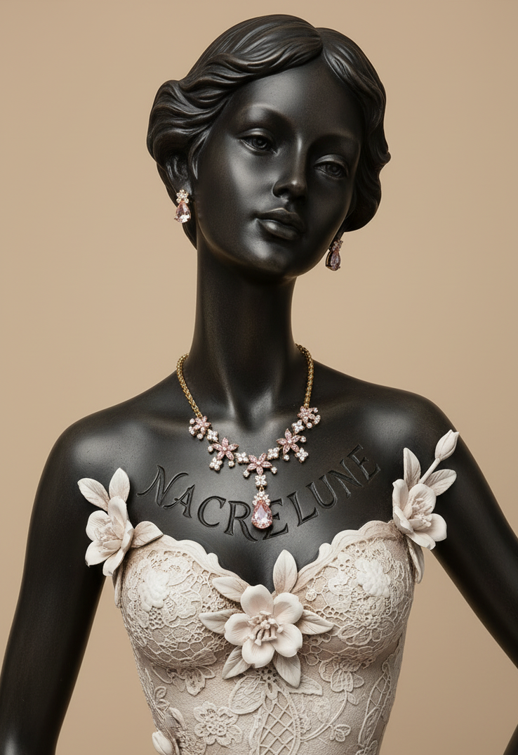 Parure Zirconia Imitation Saphirs - Choisissez Votre Couleur - Eclat Joaillerie & Sophistication | NACRELUNE NACRELUNE parure