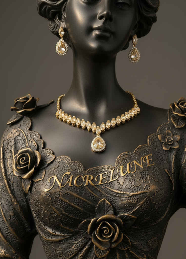 Parure Zirconia Topaze Fumee - Eclat Precieux & Sophistication Abordable | NACRELUNE NACRELUNE parure