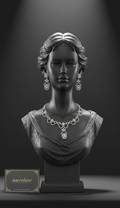 Parure en Strass Blanc | Collier et Boucles d'Oreilles | NACRELUNE nacrelune.com parure