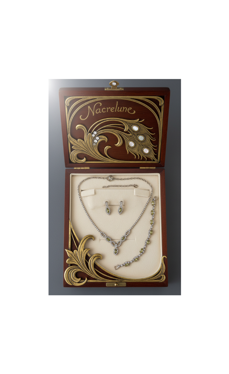 👑Conjunto completo en pedrería amarilla y blanca