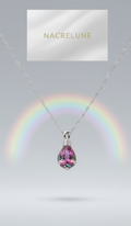 Pendentif en Argent avec Topaze Taillée Traitée Mystique | NACRELUNE NACRELUNE pendentif
