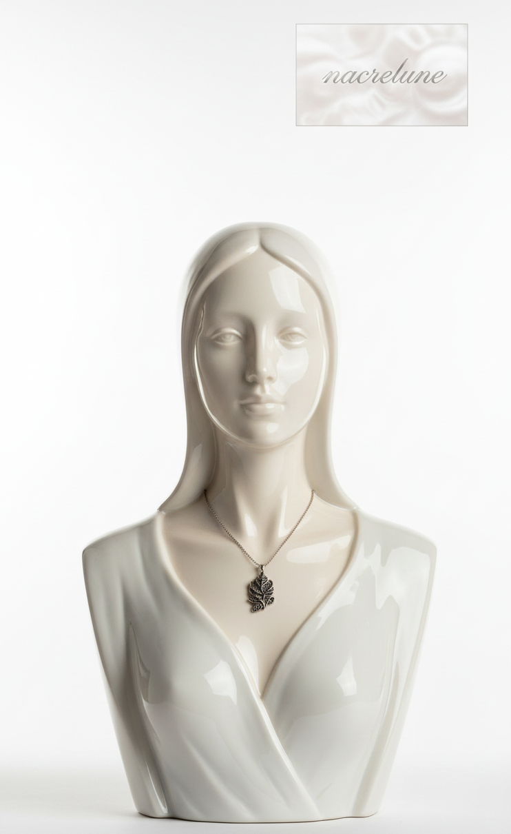 Pendentif Argent et Marcassites en Forme de Rose — Bijou Floral | NACRELUNE NACRELUNE pendentif