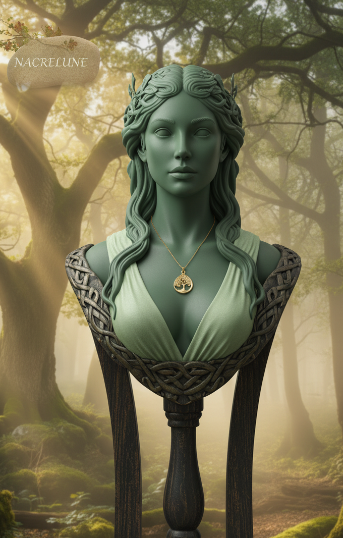 Pendentif Arbre de Vie Plaqué Or avec Chaîne – Chainette de Rallonge | NACRELUNE nacrelune.com pendentif
