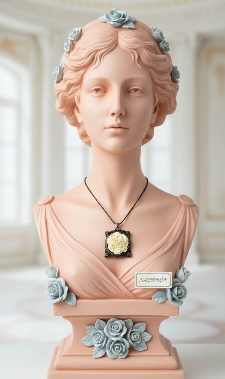 Pendentif Cadre avec Fleur — 7 Couleurs | NACRELUNE NACRELUNE pendentif