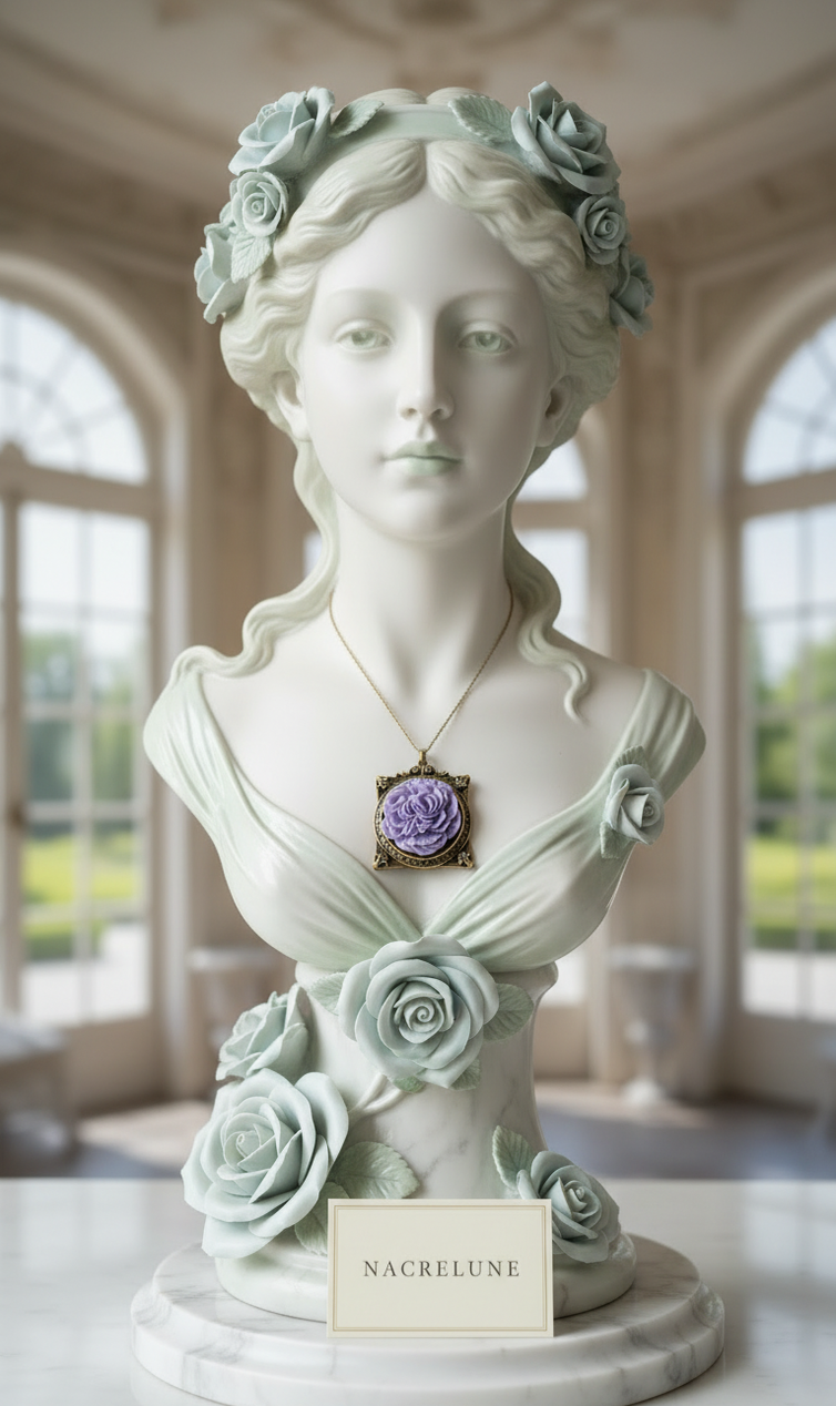 Pendentif Cadre avec Fleur — 7 Couleurs | NACRELUNE NACRELUNE pendentif
