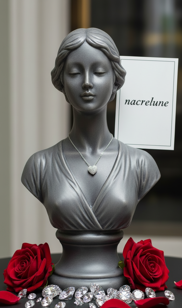 Pendentif Cœur Pavage Zirconia — Bijou Élégant & Romantique | NACRELUNE NACRELUNE pendentif