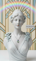 Pendentif Long en Zirconia Multicolore | NACRELUNE NACRELUNE pendentif