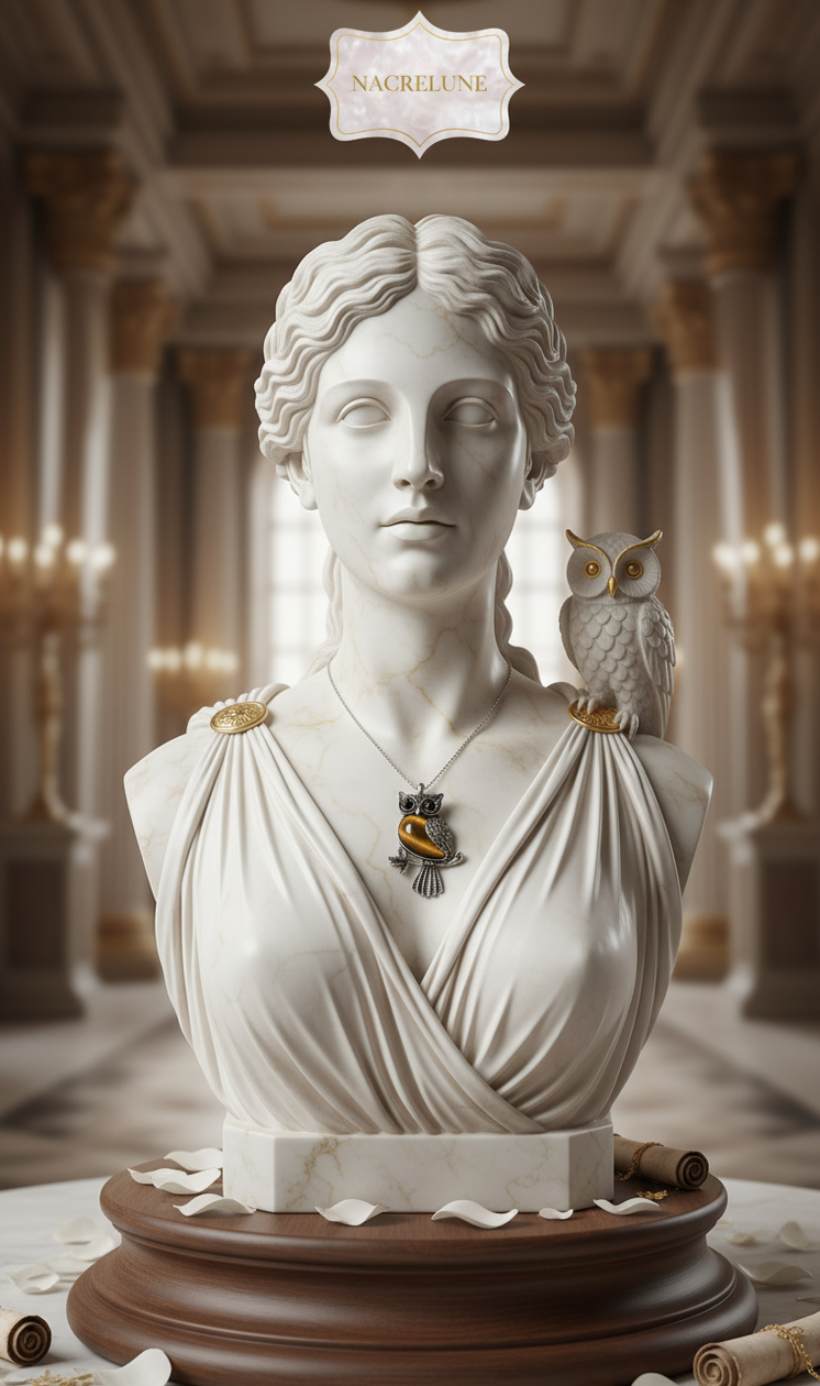 Pendentif Œil du Tigre Chouette — Sagesse & Protection Lithothérapie | NACRELUNE NACRELUNE pendentif