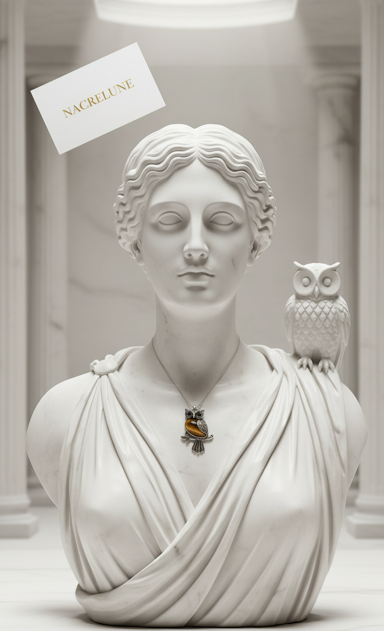 Pendentif Œil du Tigre Chouette — Sagesse & Protection Lithothérapie | NACRELUNE NACRELUNE pendentif