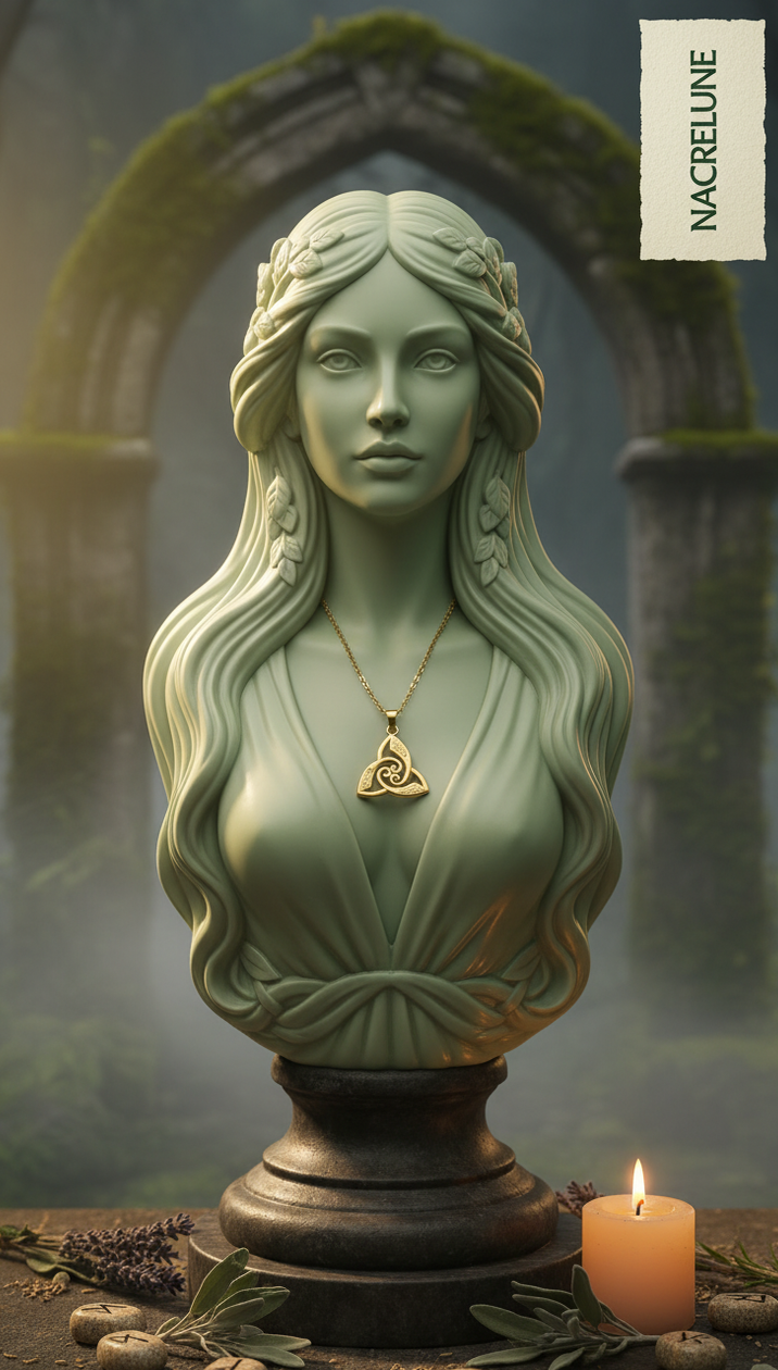 Pendentif Triskel Viking – Nœud Triquetra Plaqué Or | NACRELUNE NACRELUNE pendentif