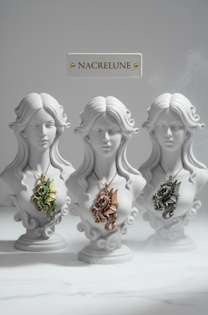 Pendentif en Forme de Dragon — 3 Couleurs | NACRELUNE NACRELUNE pendentif