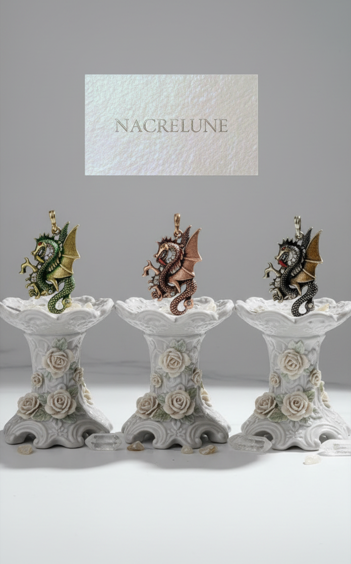 Pendentif en Forme de Dragon — 3 Couleurs | NACRELUNE NACRELUNE pendentif