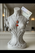 Pendentif en Reproduction de Corail — Dame & Rose Sculptée | NACRELUNE NACRELUNE pendentif