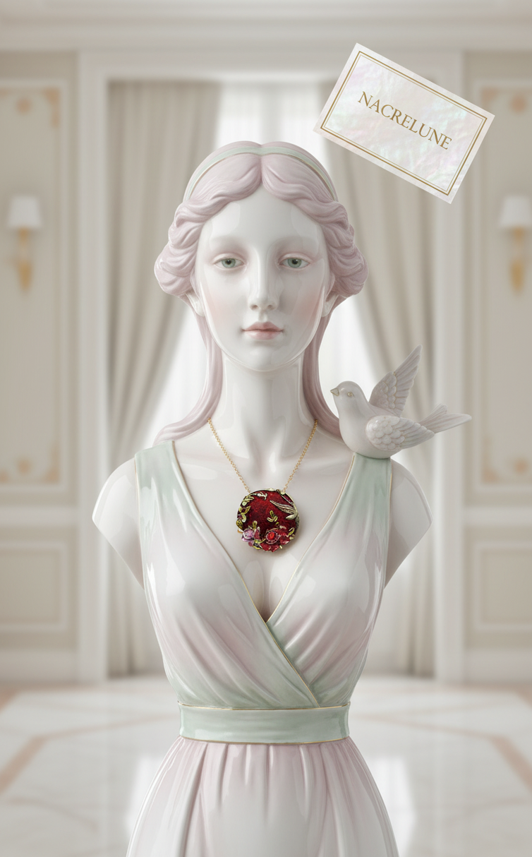 Pendentif en Émail Fleur — 5 Couleurs | NACRELUNE NACRELUNE pendentif
