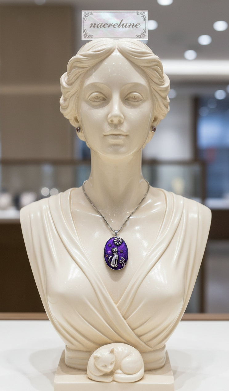 Pendentif en Forme de Chat — 5 Couleurs | NACRELUNE NACRELUNE pendentif