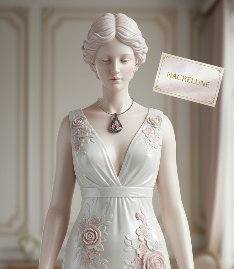 Pendentif en Verre Représentant une Fleur Colorée — 6 Couleurs | NACRELUNE NACRELUNE pendentif